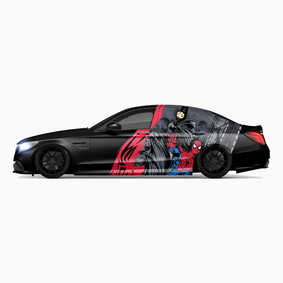 🦇🕸️ Batman & Spider-Man Car Wrap