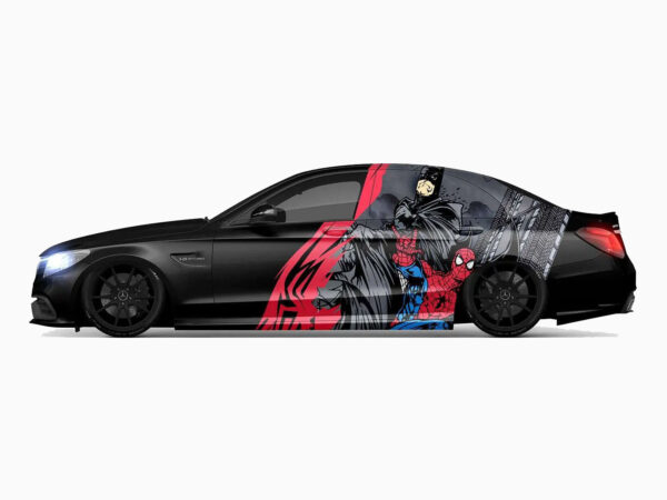 🦇🕸️ Batman & Spider-Man Car Wrap