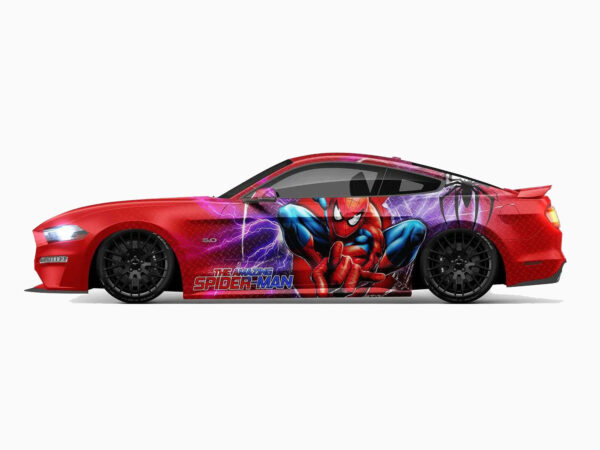 ⚡ Spider-Man Lightning Car Wrap