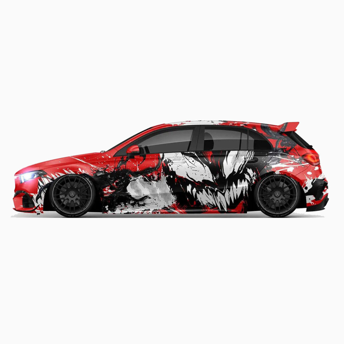🦷👹 Venom Face Car Wrap - Razor-Sharp Fury - Image 3