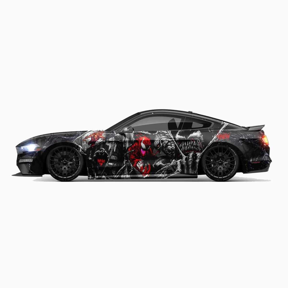 🕷️👹 Venom Carnage Collage Car Wrap - Symbiotes