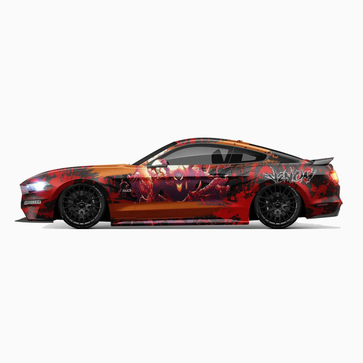 🔥 Red Venom Monster Car Wrap - Unleash the Horde
