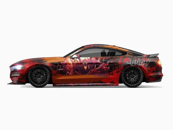 🔥 Red Venom Monster Car Wrap - Unleash the Horde