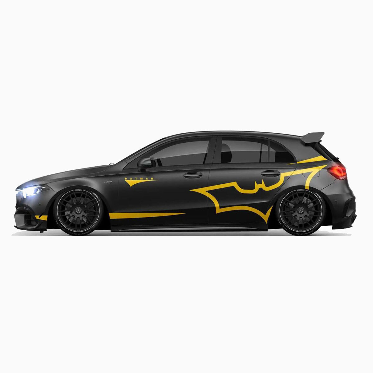 🟡🦇 Yellow Batman Logo Car Wrap - Image 3