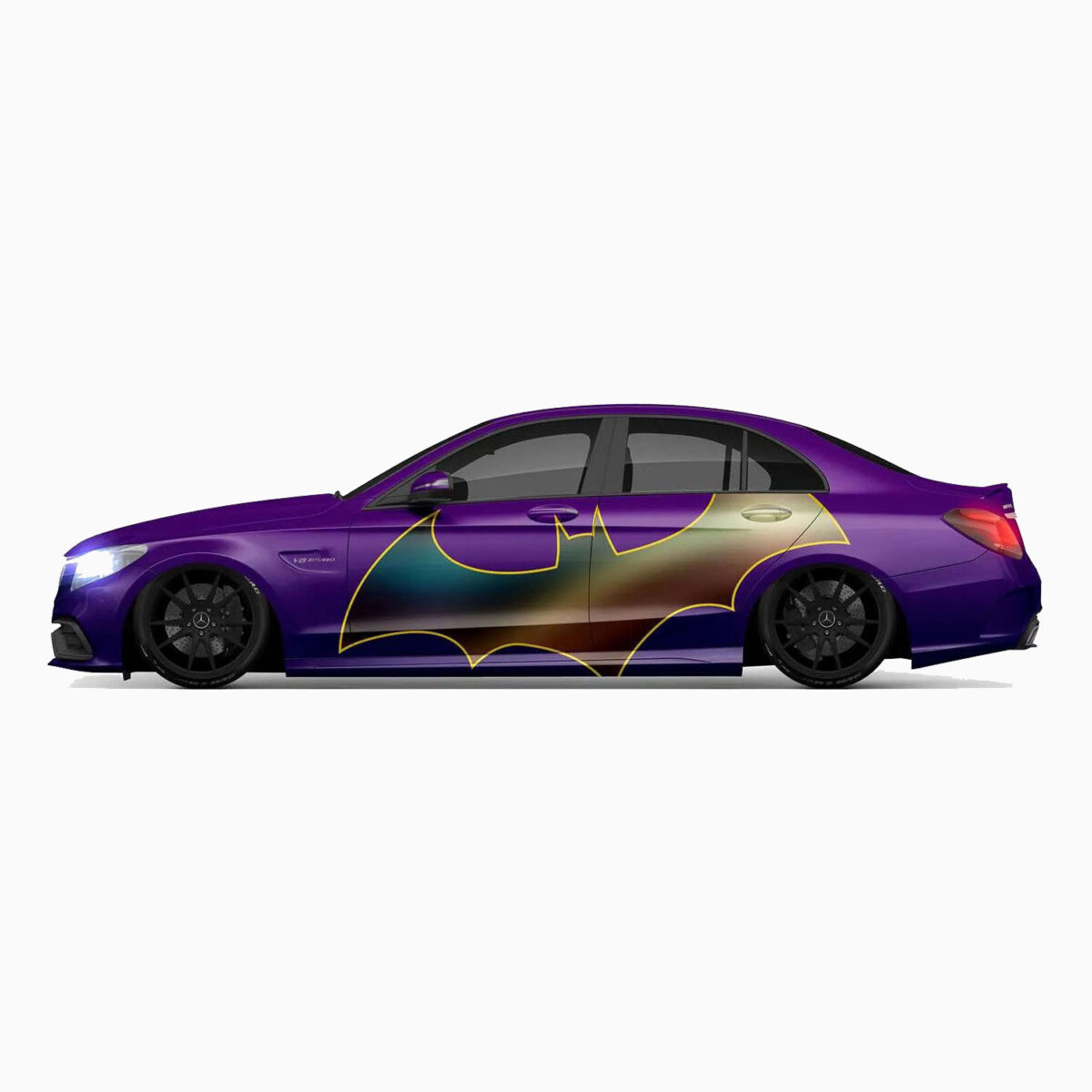 💜🃏 Joker Themed Batman Logo Wrap - Image 2