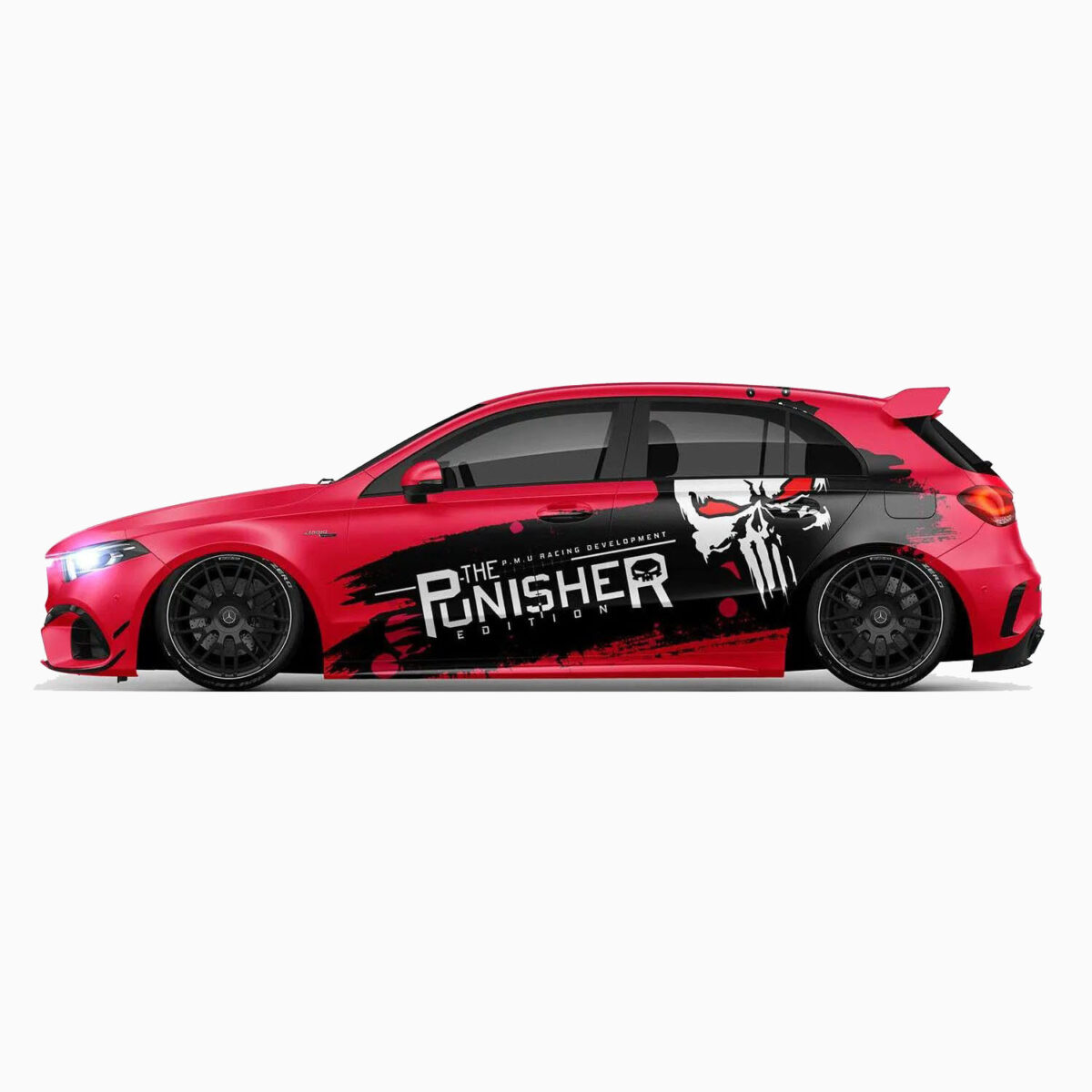 💀 Punisher Splatter Car Wrap - Unleash Vengeance - Image 3