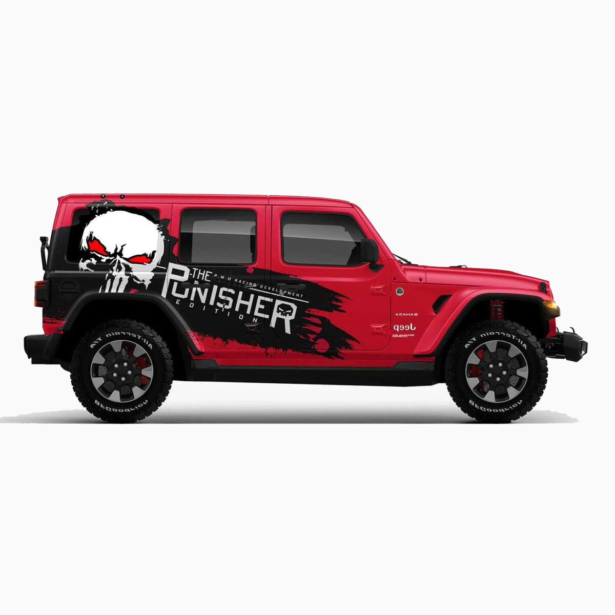🔥 Punisher Brushstroke Car Wrap - Bold Justice - Image 2