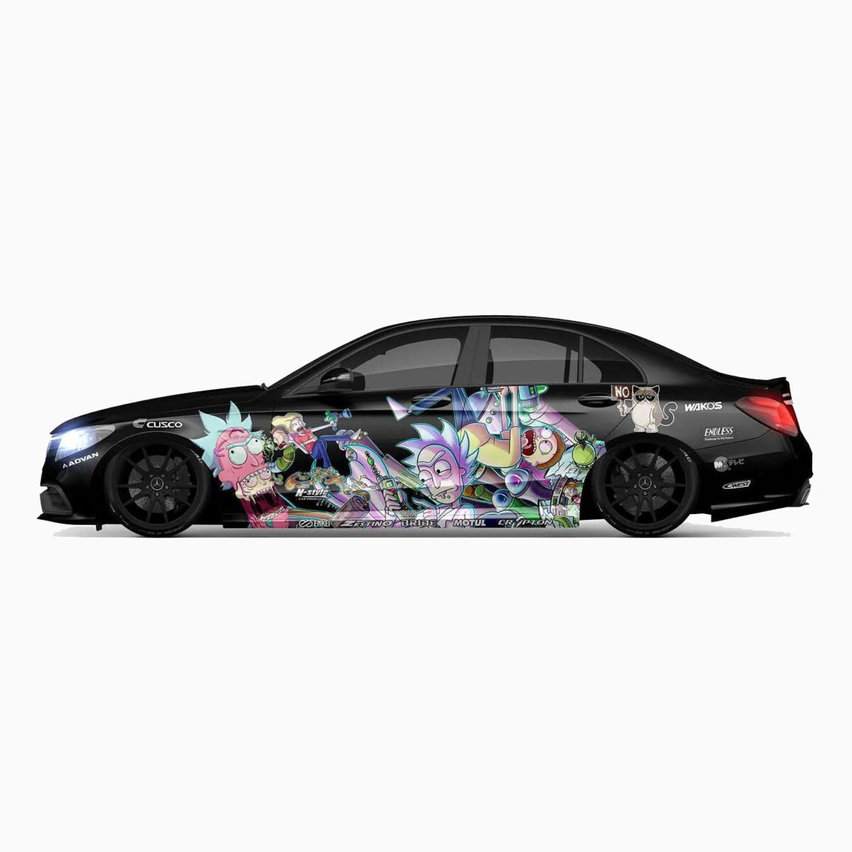 🧪🌌 Rick and Morty Car Wrap - Wubba Lubba Dub Dub - Image 2