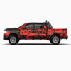 💀 Red Skull Pattern Truck Wrap - Command the Road
