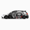 💀 Feather Tribal Skull Car Wrap - Ancient Power