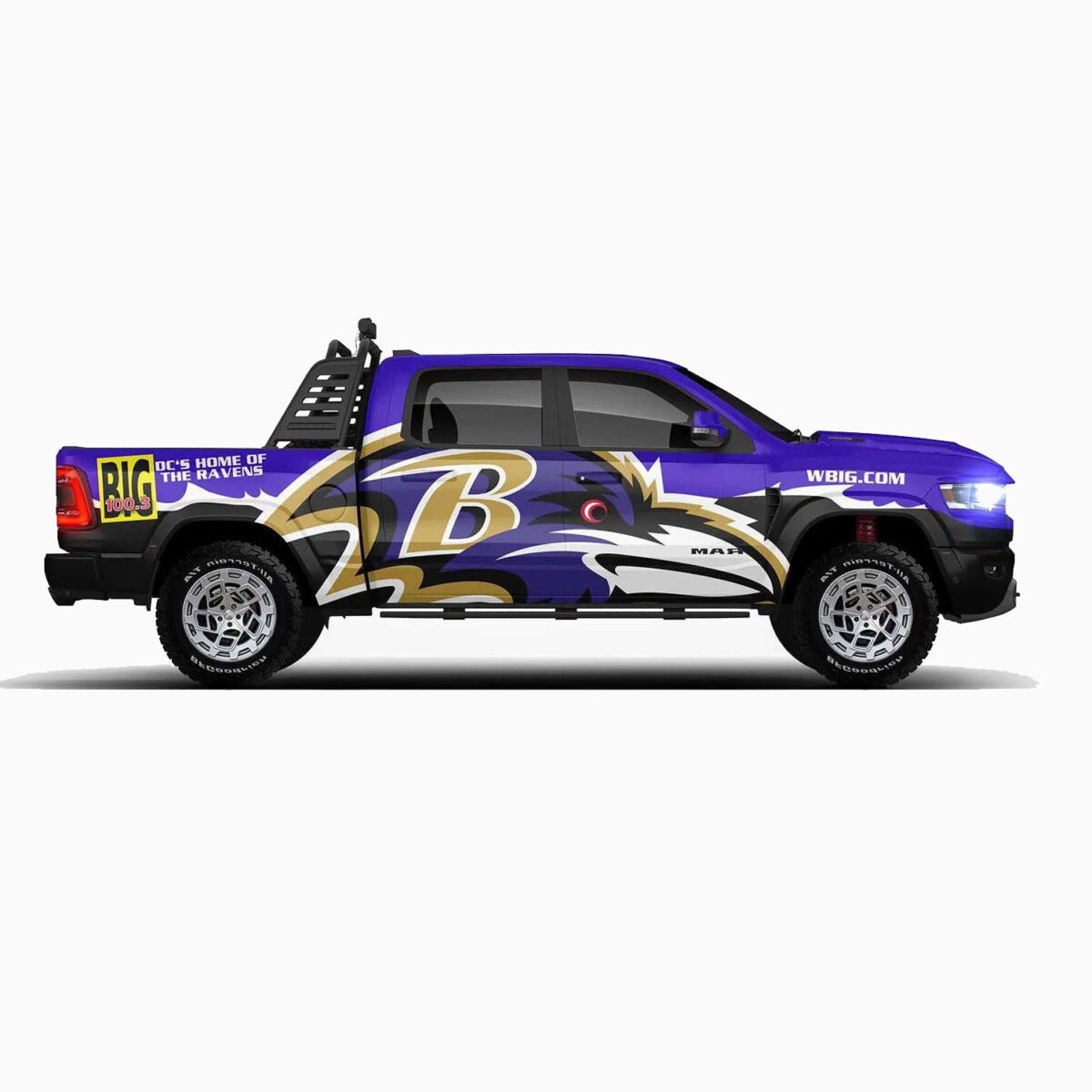 🏈 Baltimore Ravens Car Wrap - Dominate the Field - Image 4