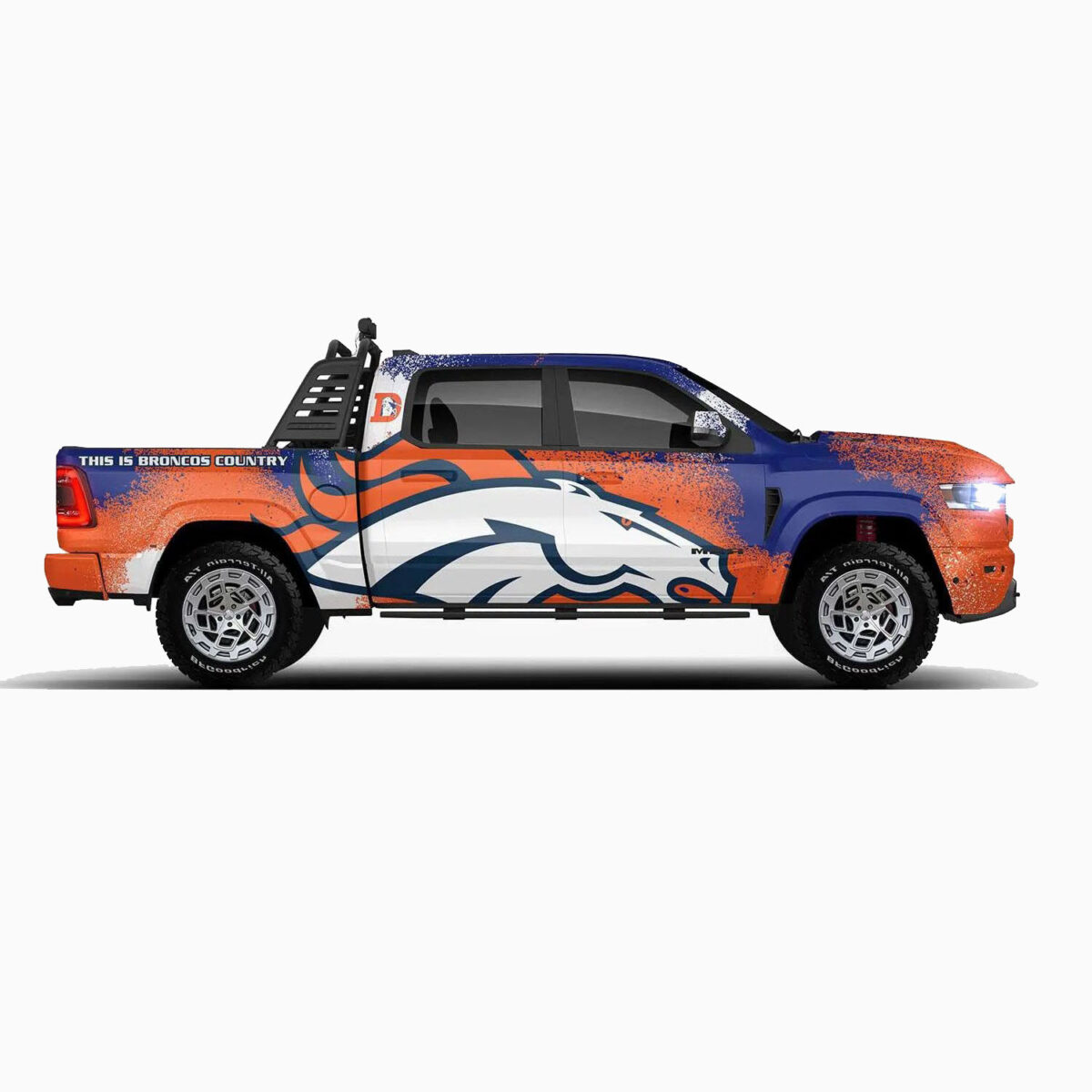 🏈🐴 Denver Broncos Car Wrap - Charge into Broncos - Image 5
