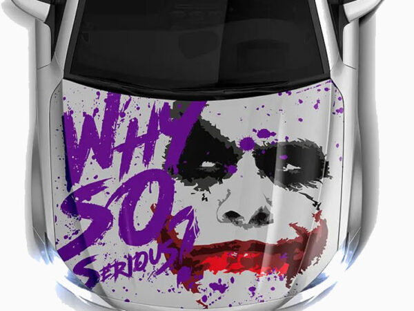 🃏❓ Joker Face "Why So Serious?" Hood Wrap