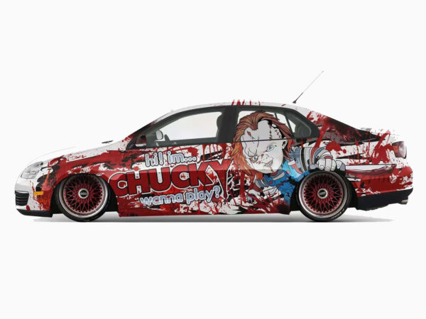 🔪🧸 Chucky Horror Car Wrap - Wanna Play?