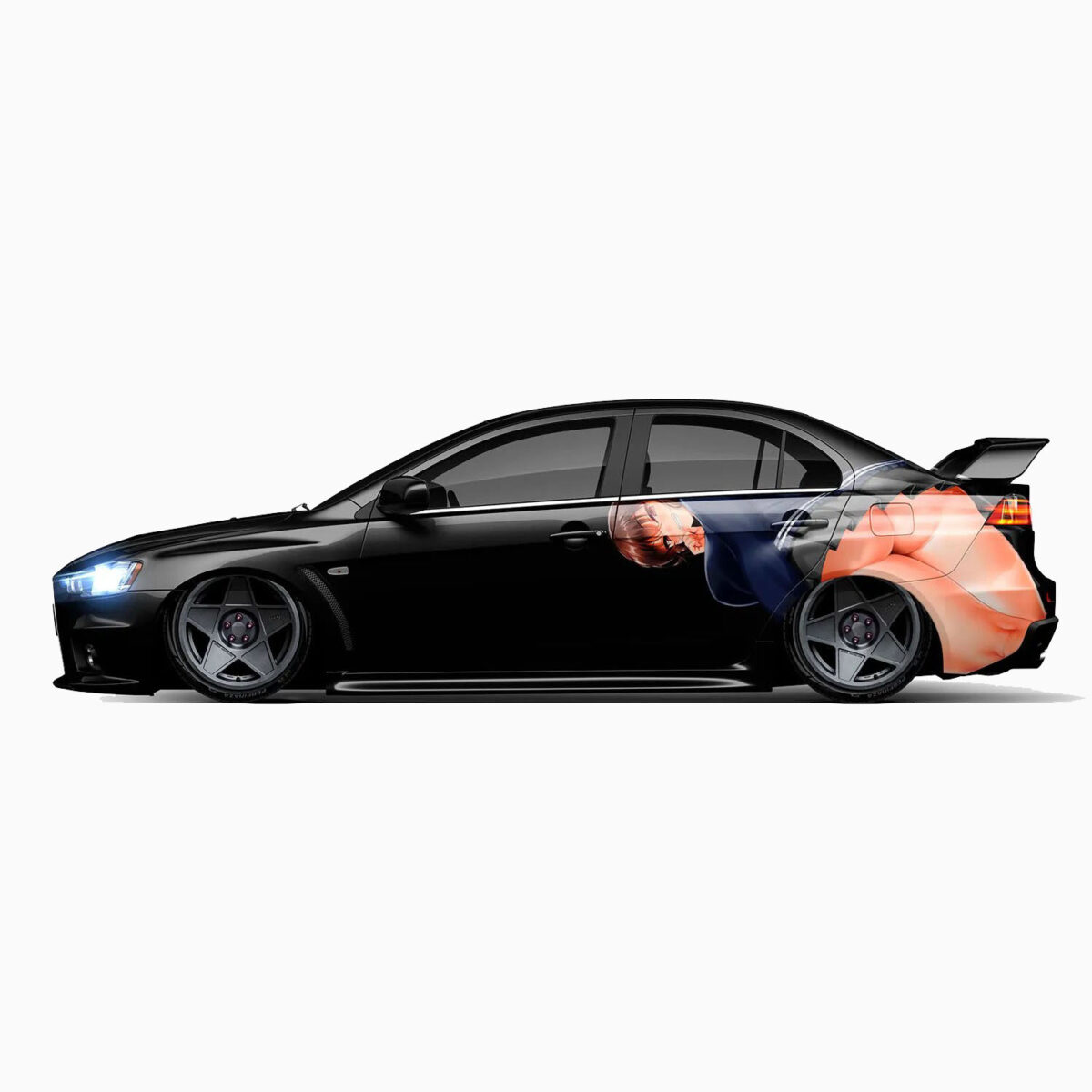 🎨 Manga Style Car Wrap - Dynamic Anime Art - Image 3