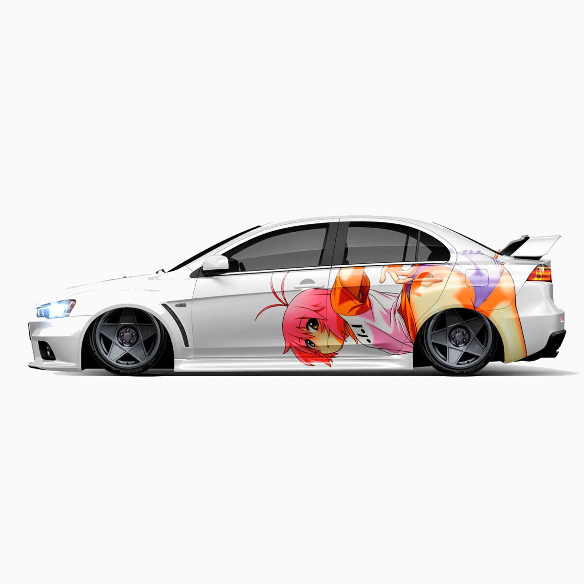 🌸✨ Anime "Playful Spirit" Car Wrap - Image 3