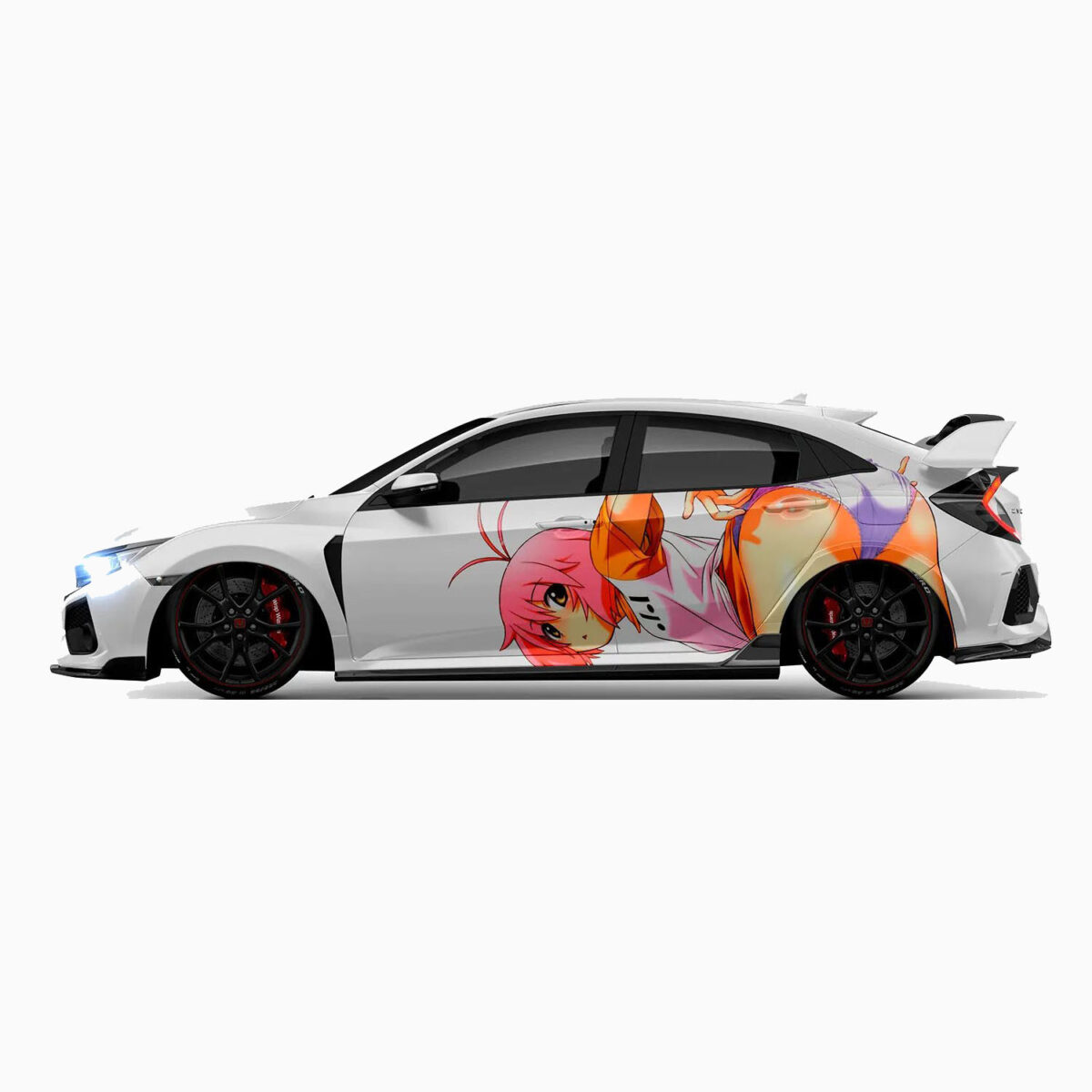 🌸✨ Anime "Playful Spirit" Car Wrap - Image 2