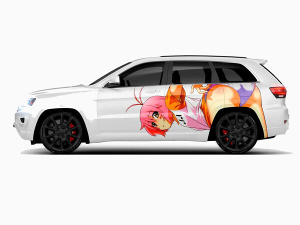 🌸✨ Anime "Playful Spirit" Car Wrap
