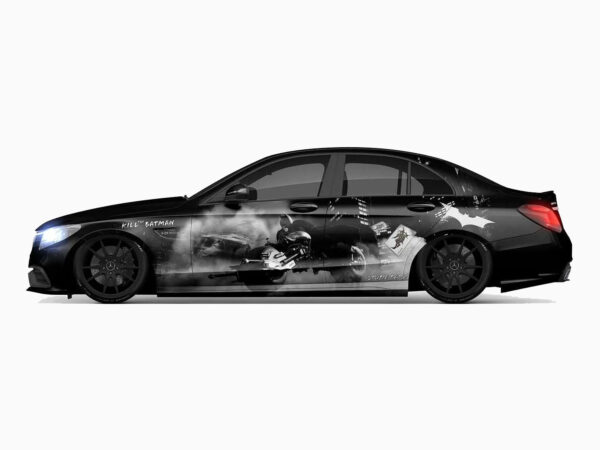 🌃🦇 Smoky Batman Batcycle Wrap - Gotham's Shadow