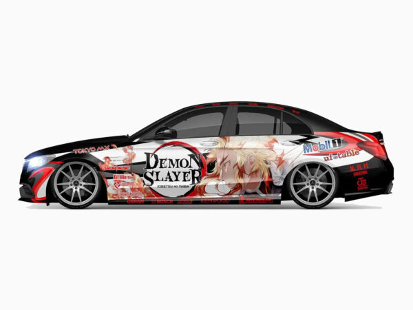 🔥🚂 Demon Slayer Flame Hashira Car Wrap