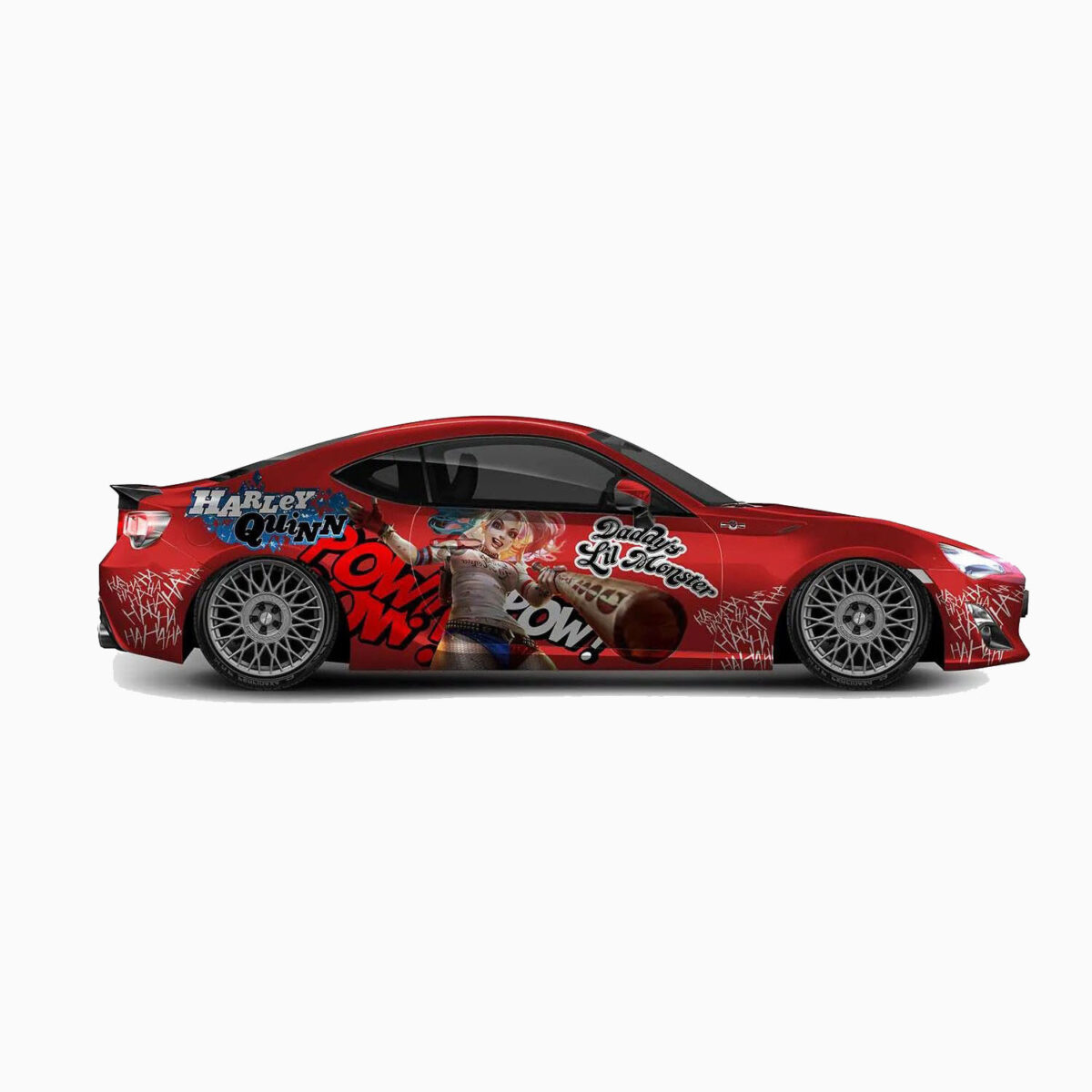 💥 Harley Quinn POW! Car Wrap - Smash the Road - Image 2