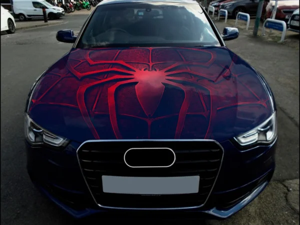 🕷️🕸️ Spider-Man Suit Pattern Car Hood Wrap