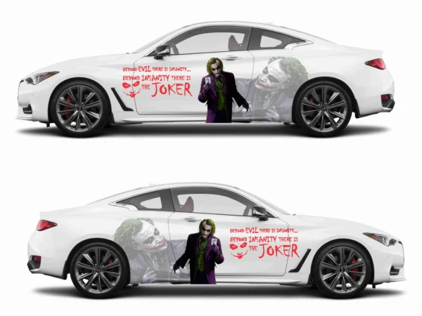 🤡 The Joker Beyond Insanity Car Wrap - Mad Style