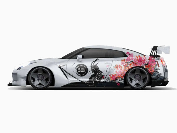 🌸⚔️ Samurai Sakura Car Wrap - Custom Honor