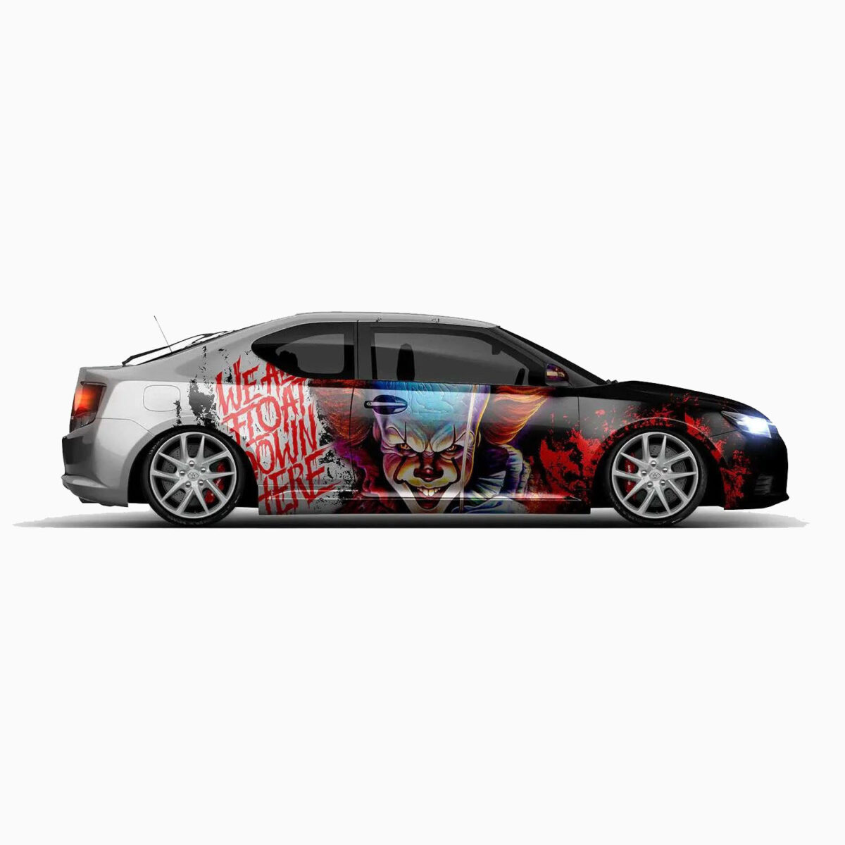 🎈🩸 Pennywise Floating Car Wrap - Image 2