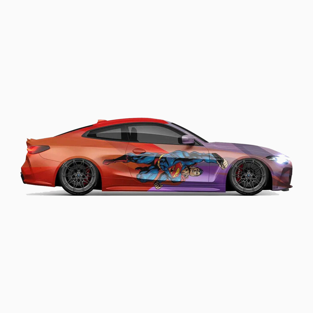 🦸‍♂️🔥 Dynamic Superman Flight Car Side Wrap - Image 2