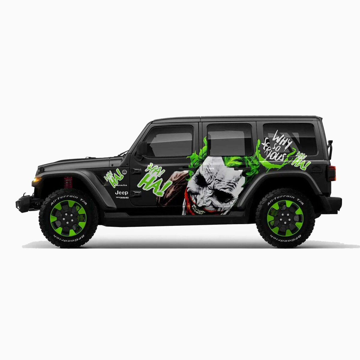 💚😂 Joker Laughing Madness "HA HA HA" Car Wrap
