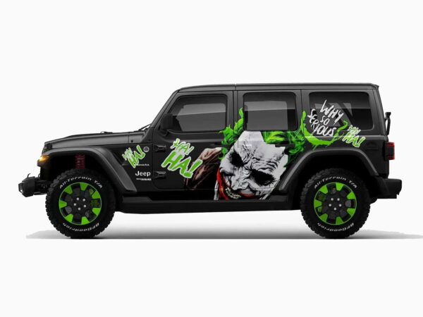 💚😂 Joker Laughing Madness "HA HA HA" Car Wrap