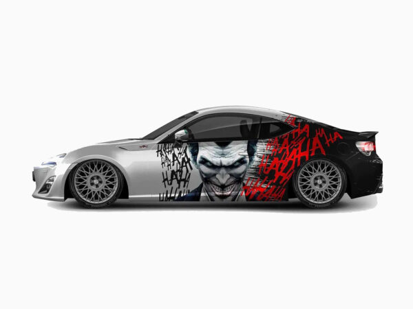 🃏 Asylum Chaos: Joker "HA HA HA" Car Wrap