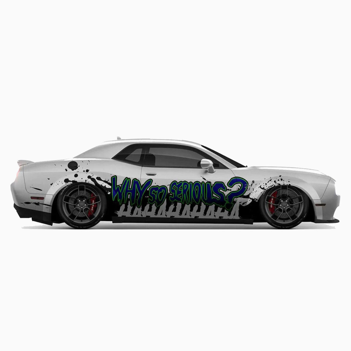 🤡❓ The Joker "Why So Serious?" Splatter Car Wrap - Image 2