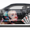 🃏🌹 Harley Quinn Car Wrap - Cards & Roses