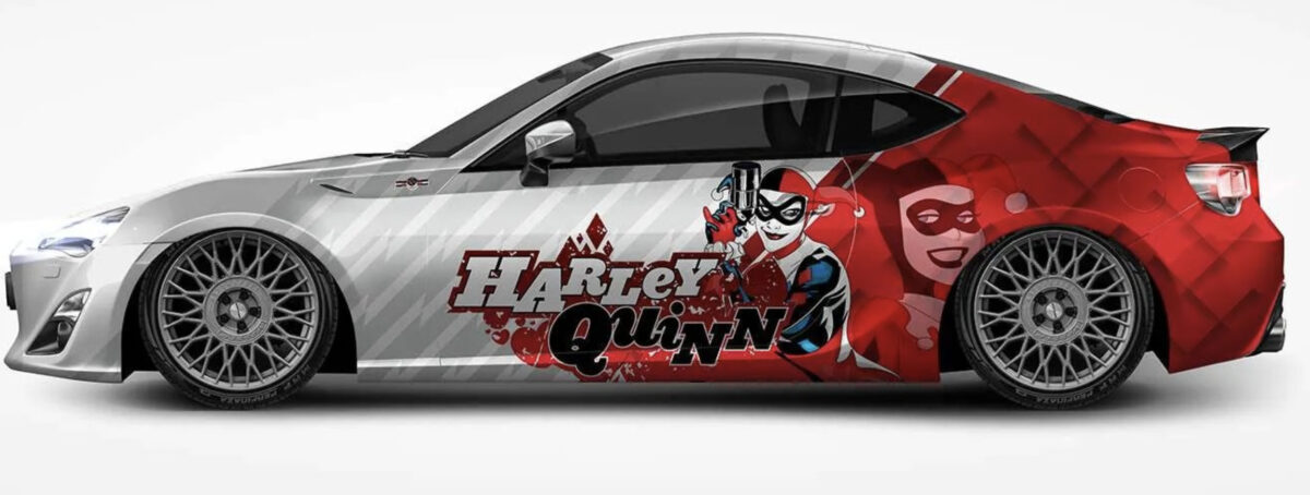 🤡❤️ Harley Quinn Classic Car Wrap - Mallet Mayhem