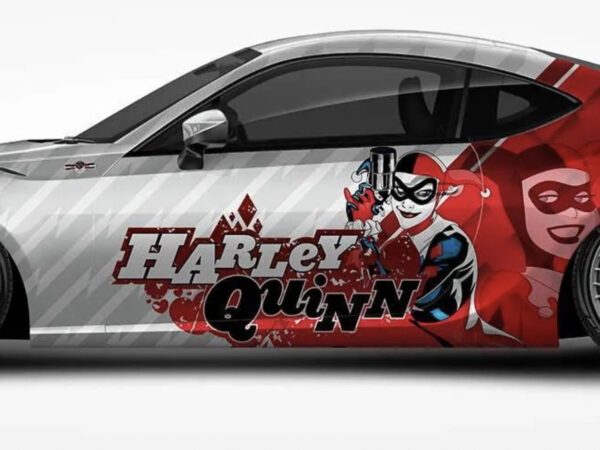 🤡❤️ Harley Quinn Classic Car Wrap - Mallet Mayhem