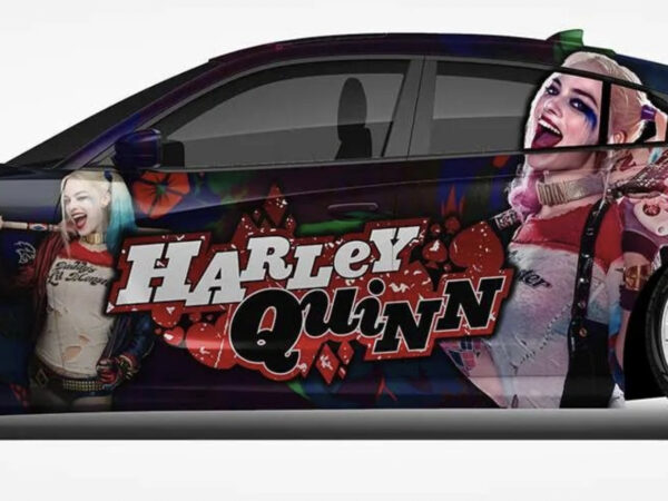 💜💥 Harley Quinn Chaos Car Wrap