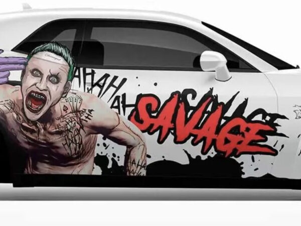 🃏🔫 The Joker "Savage" Car Wrap - Gotham's Clown