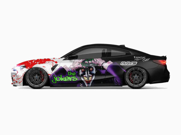 🤡 Joker "Why So Serious?" Pontiac racing Car Wrap
