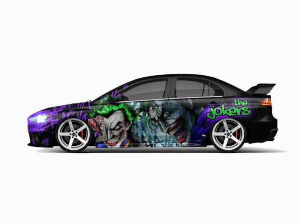💜 The Jokers Insanity Car Wrap - Chaos Unleashed